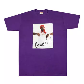 Футболка Supreme Gucci Mane, фиолетовый