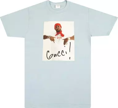 Футболка Supreme Gucci Mane Tee 'Light Blue', синий