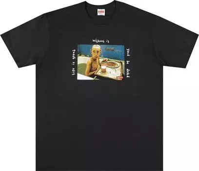 Футболка Supreme Gummo Bathtub Tee 'Black', черный