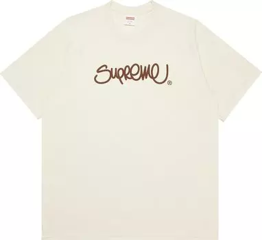 Футболка Supreme Handstyle Tee 'Natural', кремовый