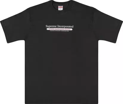 Футболка Supreme Inc. T-Shirt 'Black', черный