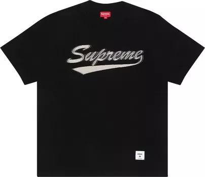 Футболка Supreme Intarsia Script Short-Sleeve Top 'Red', красный