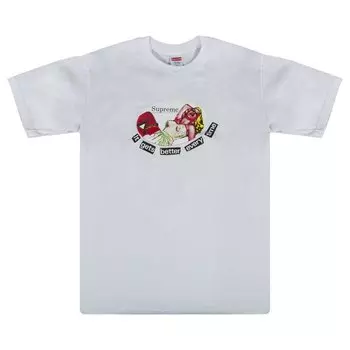 Футболка Supreme It Gets Better Every Time T-Shirt 'White', белый