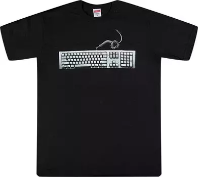 Футболка Supreme Keyboard Tee 'Black', черный