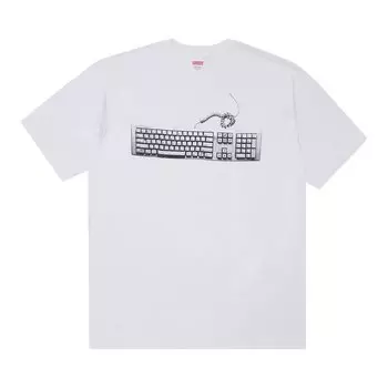 Футболка Supreme Keyboard Tee 'White', белый