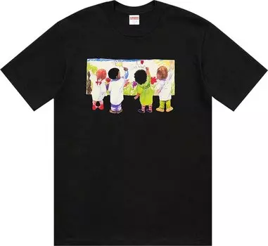 Футболка Supreme Kids Tee 'Black', черный