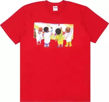 Футболка Supreme Kids Tee 'Red', красный