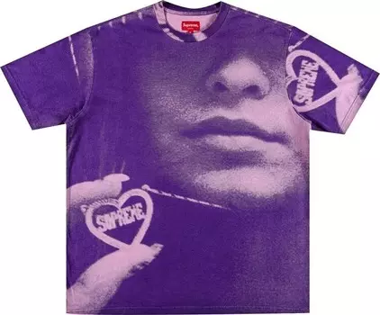 Футболка Supreme Kim Necklace Short-Sleeve Top 'Purple', фиолетовый