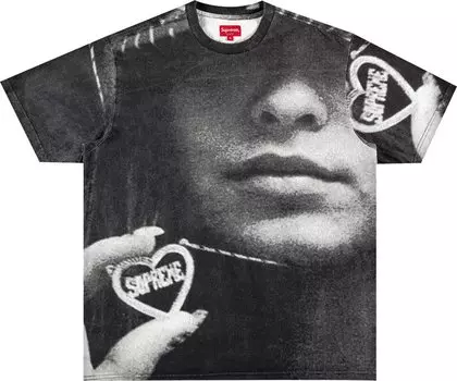 Футболка Supreme Kim Necklace Short-Sleeve Top 'Black', черный