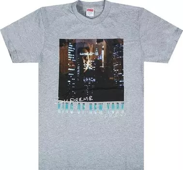 Футболка Supreme King of New York Tee 'Heather Grey', серый