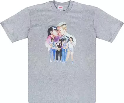 Футболка Supreme Kiss T-Shirt 'Grey', серый