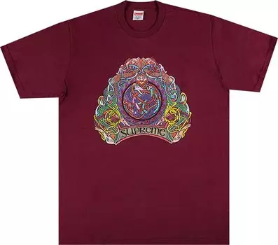 Футболка Supreme Knot Tee 'Burgundy', красный