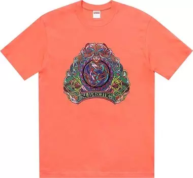 Футболка Supreme Knot Tee 'Neon Orange', оранжевый