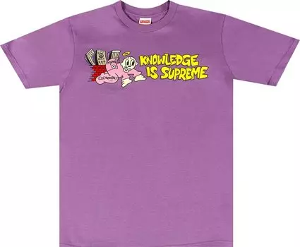 Футболка Supreme Knowledge Tee 'Purple', фиолетовый