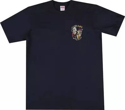 Футболка Supreme Laugh Now Tee 'Navy', синий