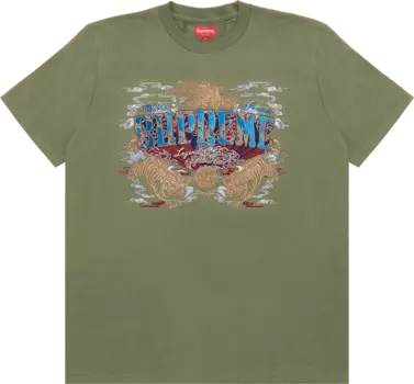 Футболка Supreme Legendary Short-Sleeve Top 'Olive', зеленый