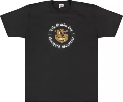 Футболка Supreme Life S**ks Die T-Shirt 'Black', черный