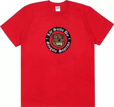 Футболка Supreme Life S**ks Die Tee 'Red', красный