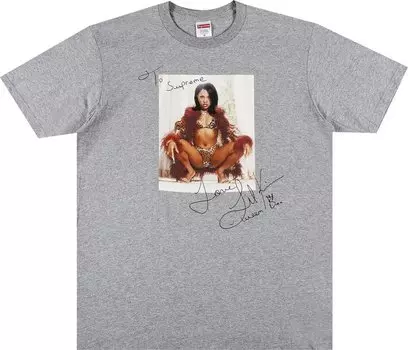 Футболка Supreme Lil Kim Tee 'Heather Grey', серый
