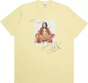 Футболка Supreme Lil Kim Tee 'Pale Yellow', желтый