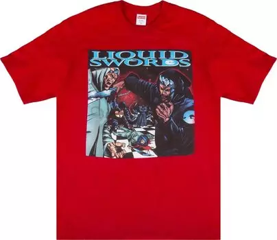 Футболка Supreme Liquid Swords T-Shirt 'Red', красный