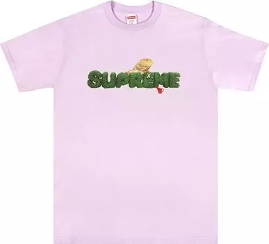 Футболка Supreme Lizard Tee 'Light Purple', фиолетовый