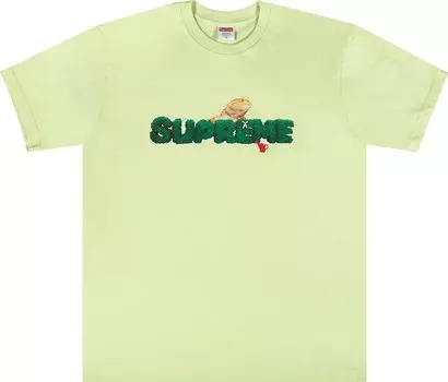 Футболка Supreme Lizard Tee 'Pale Mint', зеленый