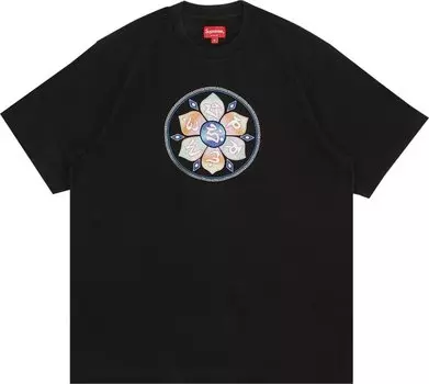 Футболка Supreme Lotus Short-Sleeve Top 'Black', черный