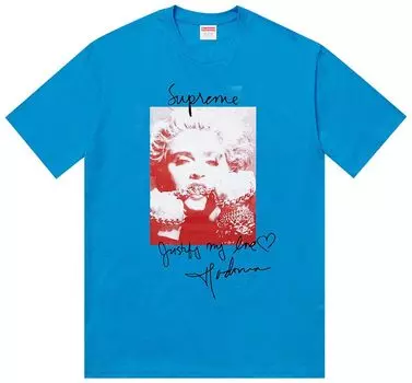 Футболка Supreme Madonna Tee 'Blue', синий