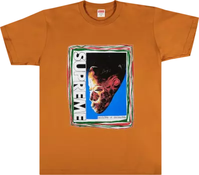 Футболка Supreme Mask Tee 'Burnt Orange', оранжевый