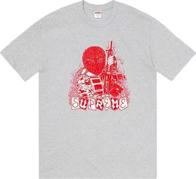 Футболка Supreme Mercenary T-Shirt 'Heather Grey', серый