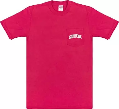Футболка Supreme Mesh Stripe Pocket Tee 'Red', красный