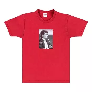 Футболка Supreme Michael Jackson Portrait Tee Red, красный