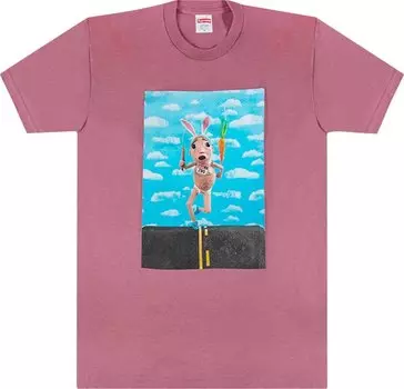Футболка Supreme Mike Hill Runner T-Shirt 'Rose', розовый