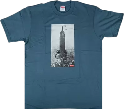 Футболка Supreme Mike Kelley The Empire State Building T-Shirt 'Slate', синий