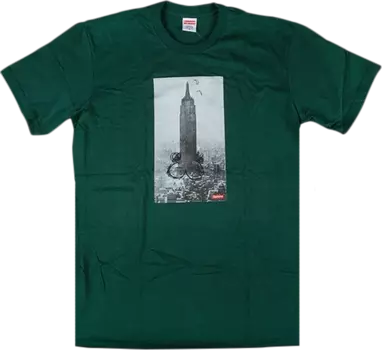 Футболка Supreme Mike Kelley The Empire State Building T-Shirt 'Green', зеленый