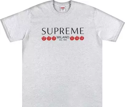 Футболка Supreme Milano Tee 'Ash Grey', серый
