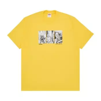 Футболка Supreme Mister Cartoon Pow Tee, желтый