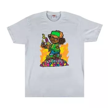 Футболка Supreme Molotov Kid Tee 'White', белый