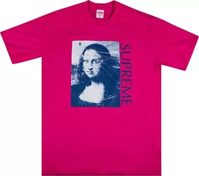 Футболка Supreme Mona Lisa Tee 'Hot Pink', розовый