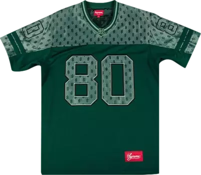 Футболка Supreme Monogram Football Jersey 'Green', зеленый
