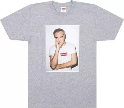 Футболка Supreme Morrissey Tee 'Heather Grey', серый