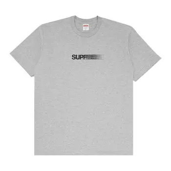 Футболка Supreme Motion Logo, серый