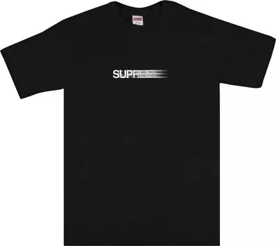 Футболка Supreme Motion Logo Tee 'Black', черный