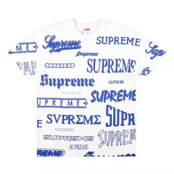 Футболка Supreme Multi Logo Tee 'White', белый