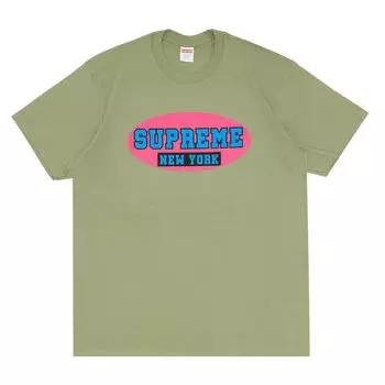 Футболка Supreme New York, светлый оливковый