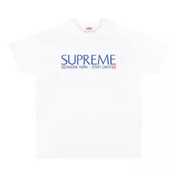 Футболка Supreme Nuova York Tee 'White', белый
