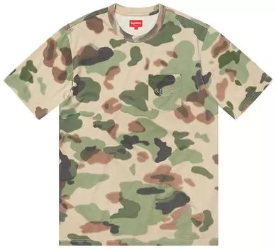 Футболка Supreme Overdyed Pocket Tee 'Painted Camo', разноцветный