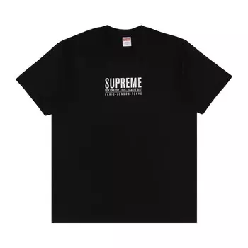 Футболка Supreme Paris Tee, черный