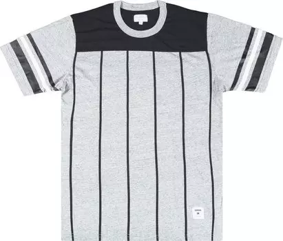 Футболка Supreme Pinstripe Short-Sleeve Football T-Shirt 'Grey', серый